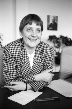 Jugendministerin Angela Merkel (Deutschland CDU)
