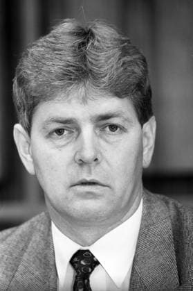 Paul Krüger (Deutschland CDU Bundesforschungsminister) während einer Pressekonferenz