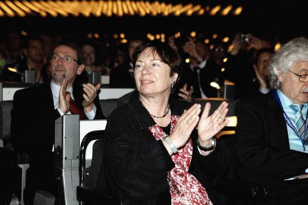 Berlins Justizsenatorin Gisela von der Aue bei der Eröffnungsveranstaltung des 15. Deutschen Präventionstags am 10. und 11. Mai 2010 im ICC (Internationale Congress Centrum) Berlin