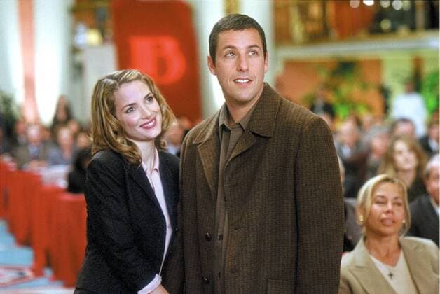 KPA53493.jpg MR. DEEDS Mr. Deeds USA 2002 Steven Brill Babe Bennett (WINONA RYDER), Longfellow Deeds (ADAM SANDLER) UnitedArchives53493