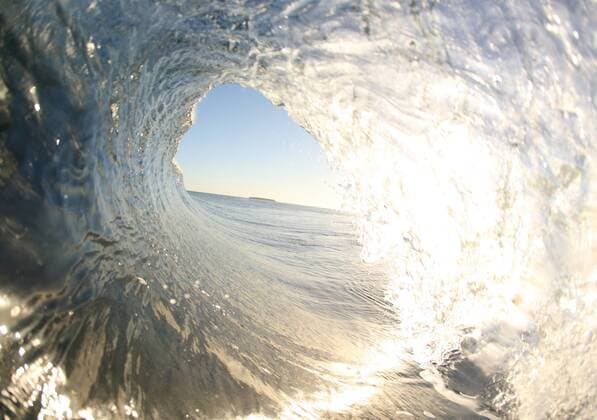 A perfect wave breaks off of TavaruaI Island, on the south west side of the Fijian Mamanucas Island Chain - JuergenxTap