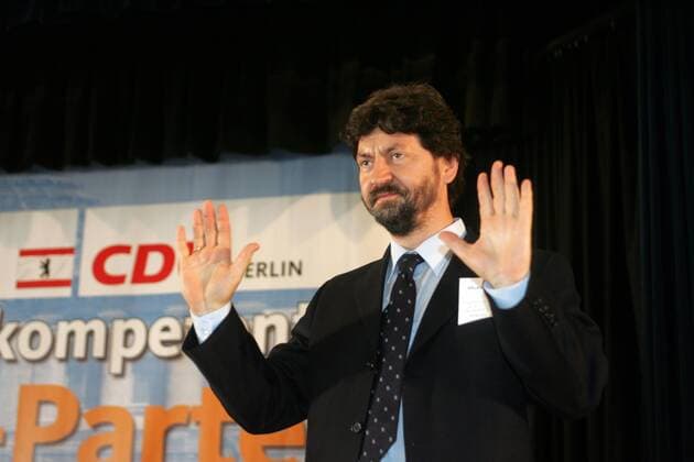 Der alte CDU-Landesvorsitzende Joachim Zeller am Samstag (28.05.2005) in Berlin während des Landesparteitages. CDU Landesparteitag