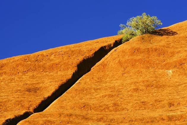  Felsspalte am Uluru, Ayers Rock, Northern Territory, Australien ibxkhi01734562