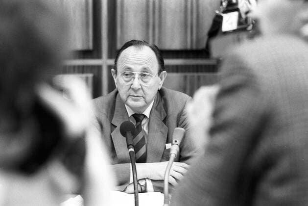 Außenminister Hans Dietrich Genscher (BRD FDP) in Bonn