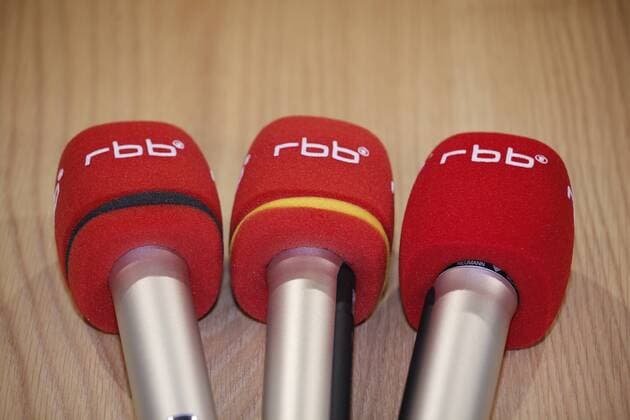 Mikrofone des rbb - Rundfunk Berlin-Brandenburg