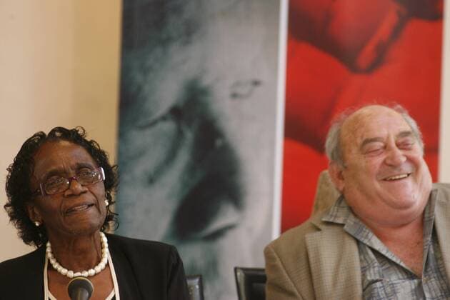 Bertha Gxowa JOHANNESBURG, SOUTH AFRICA ? 14 March 2008: Bertha Gxowa and Denis Goldberg attending the surviving trialists of the Rivonia trial held at the Nelson Mandela Foundation House in Hougton,Johannesburg. Gallo0000129225