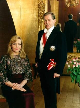 President Vaclav Havel and his wife Dagmar Havlova, March 1997. CTK Photo Alan Pajer  CTKPhoto00108972