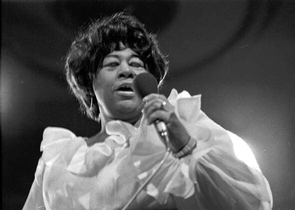IMAGO ICONS: Ella Fitzgerald American jazz megastar Ella Fitzgerald during her concert in Prague s Lucerna Hall on June 27, 1969. CTK Photo Jadran Setlik  CTKPhoto00071372