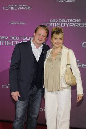Schauspielerin Katharina Schubert und Mann Lars Gärtner zu Gast beim Deutschen Comedypreis 2010 am 14.10.2010 im Coloneum in Köln Ossendorf