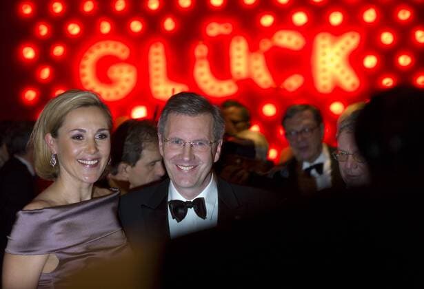 Bundespresseball 2010 im Hotel Interconti in Berlin : Bundespräsident Christian Wulff und Bettina Wulff
