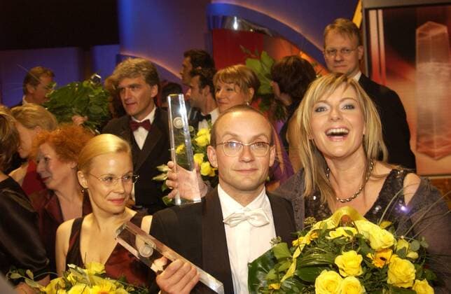 Barbara ELIGMANN und Wigald BONING Clever Deutscher Fernsehpreis 2005 16.10.2005 die Party
