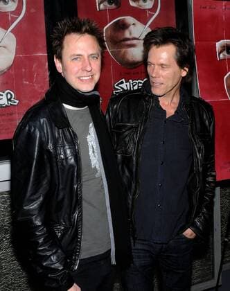 James Gunn and Kevin Bacon SUPER NEW YORK SCREENING New York  NYpixs PicturePerfect