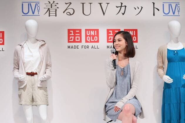 Kiko Mizuhara, April 13, 2011 : Actress Kiko Mizuhara attends press conference for UNIQLO UV cut wear Collection in Ebisu, Tokyo, Japan,  (qdwa019763)