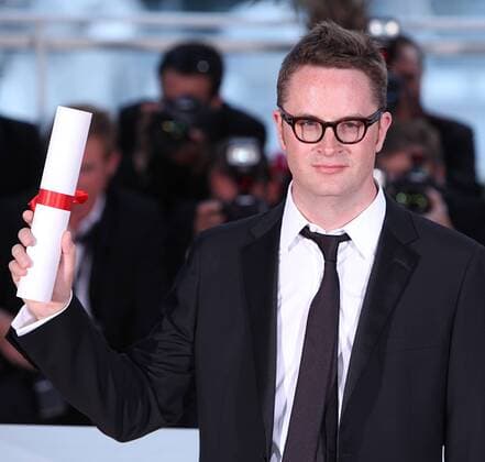 Nicolas Winding Refn arrives at the award photocall after receiving the Best Director prize for the film Drive during the 64th annual Cannes International Film Festival in Cannes, France on May 22, 2011.  CAN20110522776