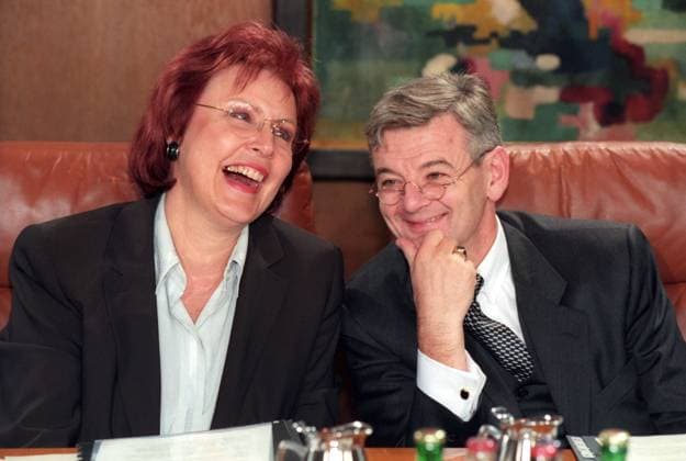 Außenminister Joschka Fischer (Deutschland Bündnis 90 Die Grünen) und Entwicklungsministerin Heidemarie Wieczorek-Zeul (Deutschland SPD)
