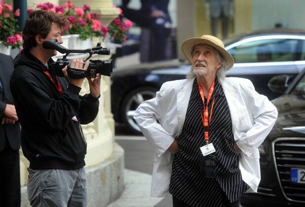 Slovak director Juraj Jakubisko poses at the 46th International Film Festival in Karlovy Vary, Czech Republic, July 1, 2011 (CTKxPhoto VitxSimanek)  CTKPhoto8201107020140101