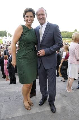 Oberschleissheim 12.07.11, Schloss Schleissheim, Sommerempfang der Landtagspräsidentin - Christine Haderthauer mit Ehemann Hubert
