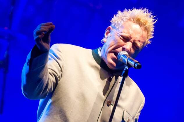 Johny Rotten, former singer of Sex pistols performs live on July 14, 2011 during music festival Colours of Ostrava in Ostrava, Czech Republic. (CTKxPhoto PetrxSznapka)  CTKPhoto165765