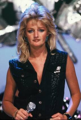 Bonnie Tyler - Die britische Rocksängerin bei einem Auftritt 1984 AUFNAHMEDATUM GESCHÄTZT
