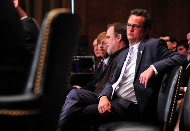Actor Matthew Perry attends a Senate Judiciary Committee Crime and Judiciary Subcommittee hearing titled Drug and Veterans Treatment Courts: Seeking Cost-Effective Solutions for Protecting Public Safety and Reducing Recidivism, on Capitol Hill in Washington, D.C. on July 19, 2011.  WAP20110719327