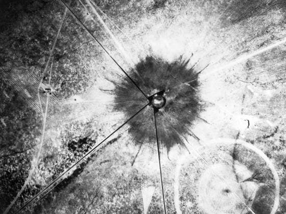 Alamogordo New Mexico Trinity Crater Trinity Test July 16th 1945 Mono Print !AUFNAHMEDATUM GESCHÄTZT! UnitedArchives0816961