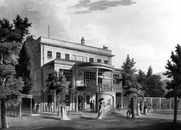 Sydney Gardens, Bath, eighteenth century.1806 A Portrait of Jane Austen by David Cecil, page 90. Local Caption Mono Print !AUFNAHMEDATUM GESCHÄTZT! UnitedArchives0624480