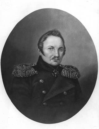 Fabian Gottlieb Thaddeus von Bellingshausen (1778-1852) served as a naval officer of the Russian Empire and commanded the second Russian expedition to circumnavigate the globe. During this expedition Bellingshausen became one of three people to first see the continent of Antarctica. Antarctica: The Last Continent by Ian Cameron, page 74. Local Caption Mono Print !AUFNAHMEDATUM GESCHÄTZT! UnitedArchives0649160