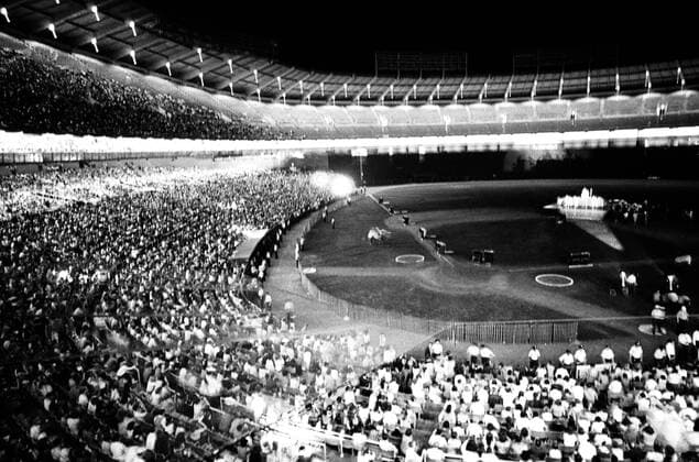 General view of the Beatles concert at the District Stadium in Washington on 15th August 1966 Mono Negative !AUFNAHMEDATUM GESCHÄTZT! UnitedArchives1247804