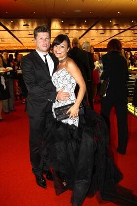 Miriam Pielhau mit ihrem Ehemann Thomas Hanreich bei der Verleihung Goldene Henne 2011 am 28.9.2011 in Berlin 