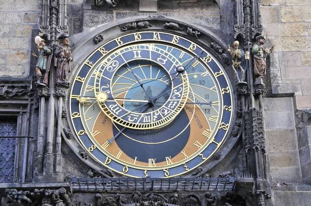  Astronomische Uhr am Rathausturm, Altstädter Rathaus, Altstädter Ring, Altstadt, Prag, Böhmen, Tschechien, Europa, ÖffentlicherGrund iblwga02053911