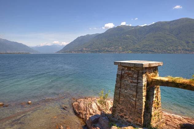 Blick auf den Lago Maggiore von den Isole di Brissago
