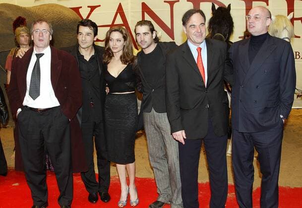 Deutschlandpremiere von Alexander im Cinedom, Köln Thomas Schühly (Produzent), Erol Sander (Schauspieler), Angelina Jolie (Schauspielerin), Colin Farrell (Schauspieler), Oliver Stone (Regisseur), Moritz Borman (Produzent)