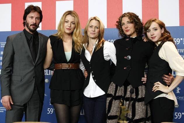 Berlinale 2009, 59. Internationale Filmfestspiele Berlin 59th Berlin International Film Festival, Tag 5. Pressekonferenz zu The Private Lives of Pippa Lee Keanu Reeves, Blake Lively, Robin Wright Penn, Rebecca Miller, Zoe Kazan