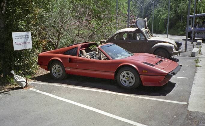 Ferrari 308GTS aus Magnum Magnum P.I. in den Universal Studios Ferrari aus Magnum P.I.