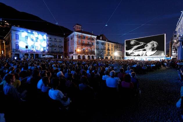  Internationales Filmfestival von Locarno, jährliche Veranstaltung, Piazza Grande, Locarno, Kanton Tessin, Schweiz, Europa iblchg02164535