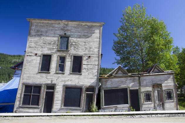  Altes Haus in Dawson City, Kanada, Nordamerika iblsta02168522