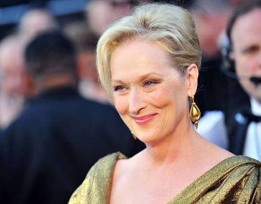Meryl Streep arrives on the red carpet at the 84th Academy Awards at the Hollywood and Highlands Center in the Hollywood section of Los Angeles on February 26, 2012.  LAP20120226991