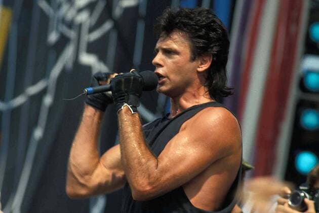 New York, New York, U.S. - F1266.LIVE AID CONCERT AT VETERANS STADIUM PHILADELPHIA.07-17-1985. - 1985..RICK SPRINGFIELD.LIVEAIDRETRO New York U.S.  - ZUMAba9