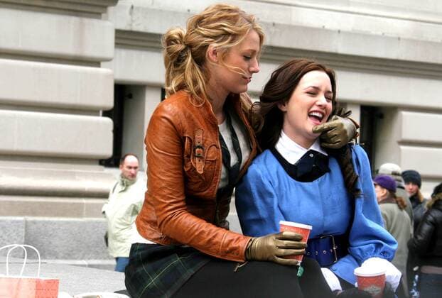 Mar. 18, 2008 - New York, New York, U.S. - K56978JBB.T.V. SHOW GOSSIP GIRL FILMING.AT THE METROPOLITAN MUSEUM OF ART .5TH AVE, NEW YORK New York 03-18-2008. - 2008..BLAKE LIVELY,LEIGHTON MEESTER New York U.S.  - ZUMAba9