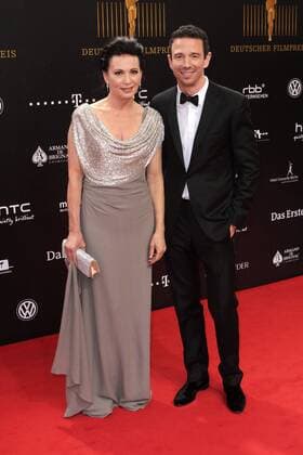 Iris Berben mit ihrem Sohn Oliver bei der Verleihung Deutscher Filmpreis 2012 am 27.04.2012 in Berlin Deutscher Filmpreis 2012, Berlin 