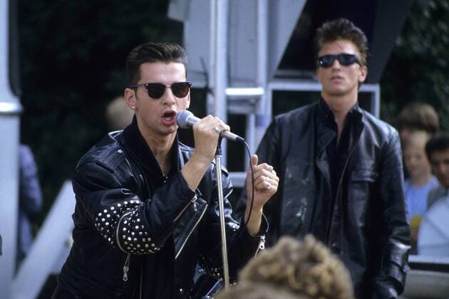 Dave Gahan, Alan Wilder (Depeche Mode) Depeche Mode Auftritt für den TV Sender ORF Foto:xL.v.xSaint-Georgex xFuturexImage