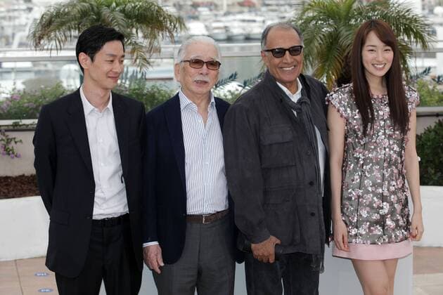 Ryo Kase, Tadashi Okuno, Abbas Kiarostami, Rin Takanashi - 65. Internationale Filmfestspiele in Cannes, Photocall - 21 05 2012 LOICTHEBAUD PANORAMIC 