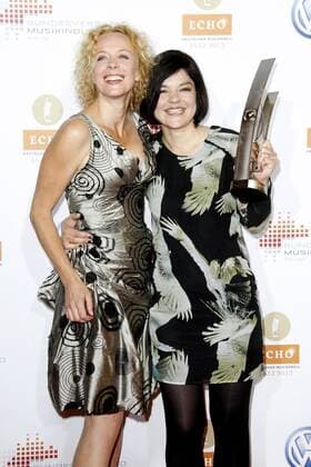 Katja Riemann, Jasmin Tabatabai Verleihung des Musikpreises Echo Jazz 2012 in der Gläsernen Manufaktur von Volkswagen, Dresden Foto:xR.xHardex xFuturexImage
