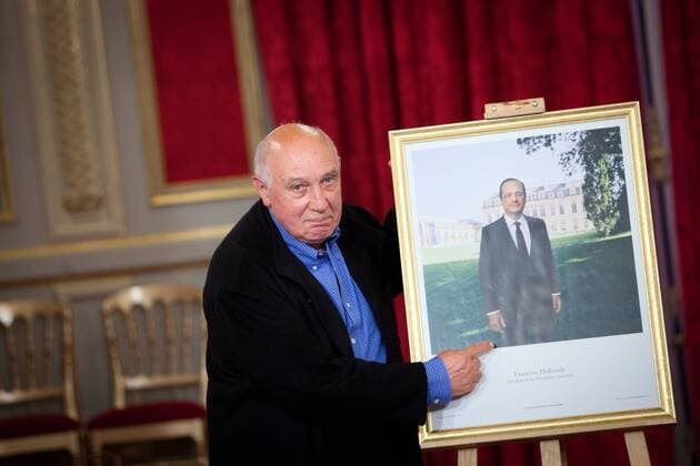 Presentation of the official photography of the president Francois Hollande, realized by the photographer Raymond Depardon, at the Elysee palace, on June, 5th, 2012, in Paris, France. 