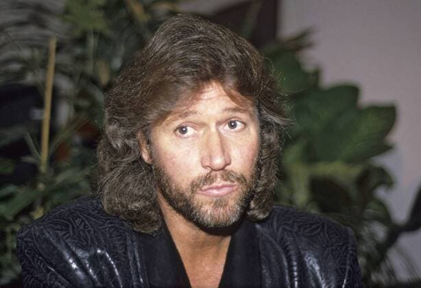 Barry Gibb (Bee Gees) Bee Gees Konzert der High Civilisation Tour in der Londoner Wembley Arena