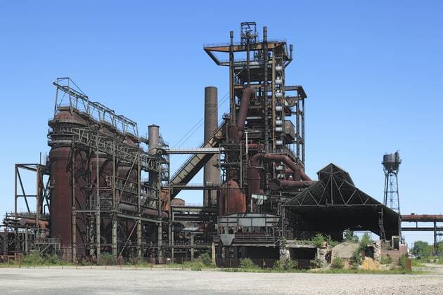 Hochofen, stillgelegtes Hochofenwerk Phoenix-West in Dortmund-Hoerde, Ruhrgebiet, Nordrhein-Westfalen D-Dortmund, Ruhrgebiet, Westfalen, Nordrhein-Westfalen, NRW, D-Dortmund-Hoerde, Phoenix-West, ehemaliges Hochofenwerk, Hochofen, Industriedenkmal, Industrieruine, D-Dortmund, Ruhr area, Westphalia, North Rhine-Westphalia, NRW, D-Dortmund-Hoerde, Phoenix West, former blast furnace plant, blast furnace, industrial monument, industrial ruin