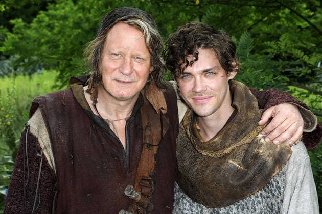 Stellan Skarsgard, Tom Payne Fototermin am Filmset von Der Medicus The Physician im Museumspark, Rüdersdorf Foto:xT.xJaegerx xFuturexImage