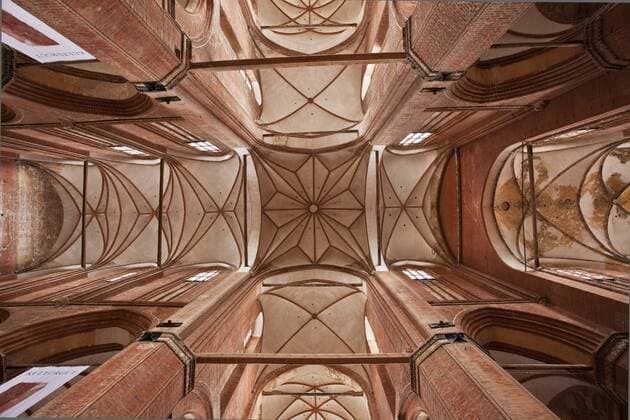 Decke, Sankt-Georgen-Kirche, Wismar, Mecklenburg-Vorpommern, Deutschland, Europa ibljmz02285672