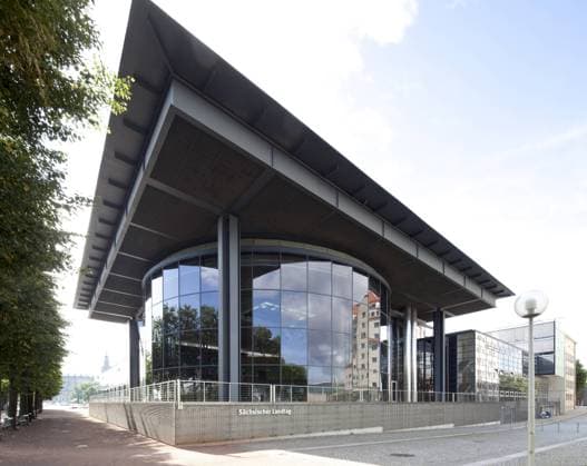 Sächsischer Landtag, Plenarsaal, Dresden, Sachsen, Deutschland, Europa, ÖffentlicherGrund iblrbb02272940
