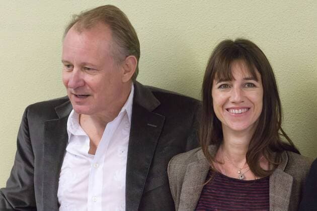 Stellan Skarsgard, Charlotte Gainsbourg Pressetermin anlässlich der Dreharbeiten zum Film Nymphomaniac in der Getrude-Bollerath-Schule, Köln Foto:xI.xEdingerx xFuturexImage